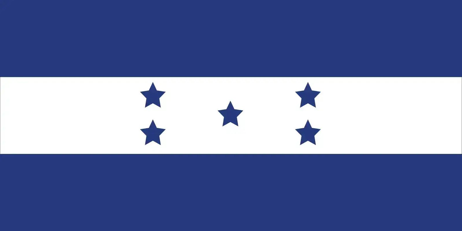 The national flag of Honduras