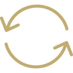 Circular arrow icon representing visa change of status or adjustment of status