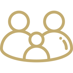 Family icon symbolizing immigration services for spouses, children, and relatives
