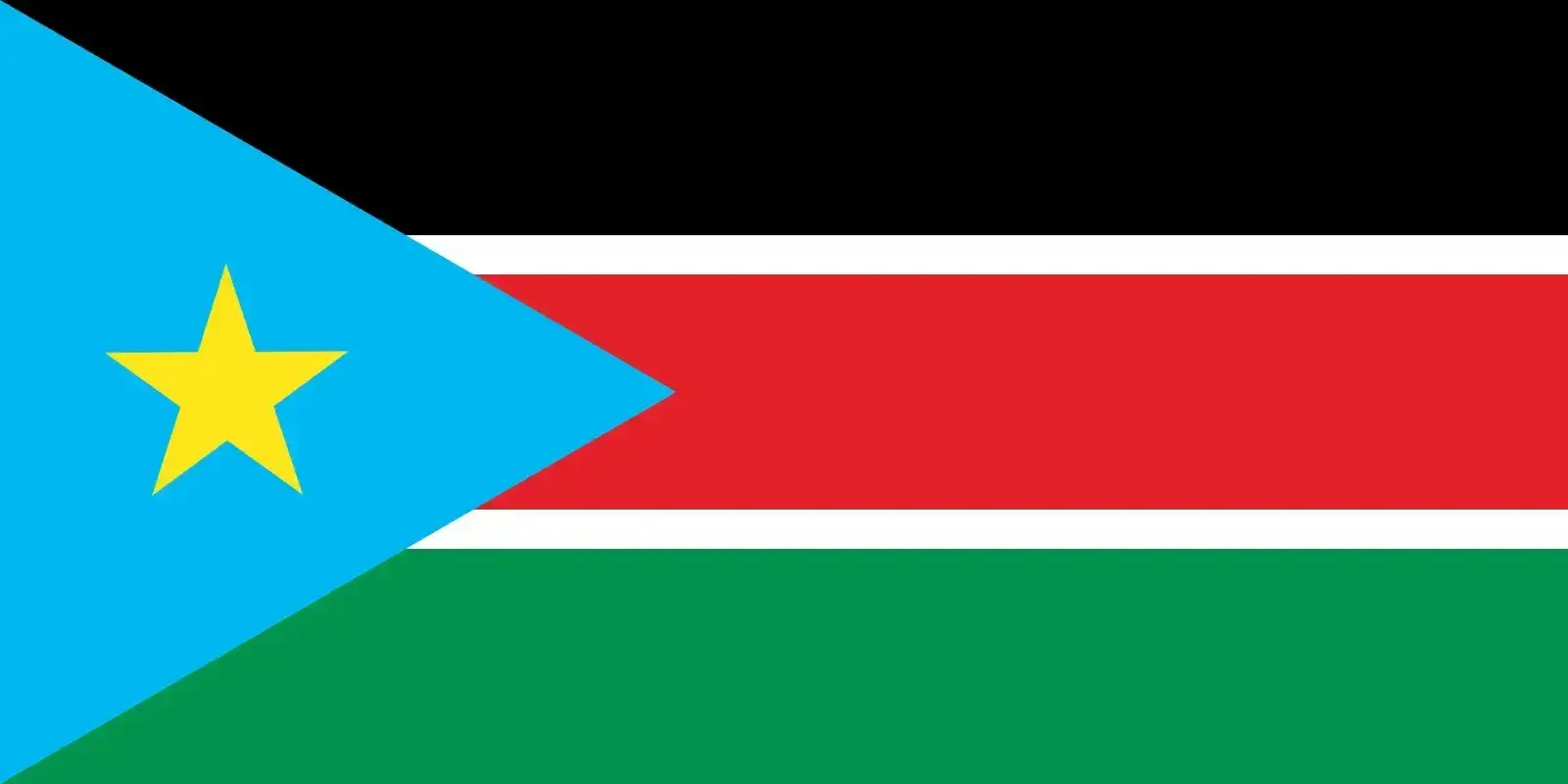 The national flag of South Sudan
