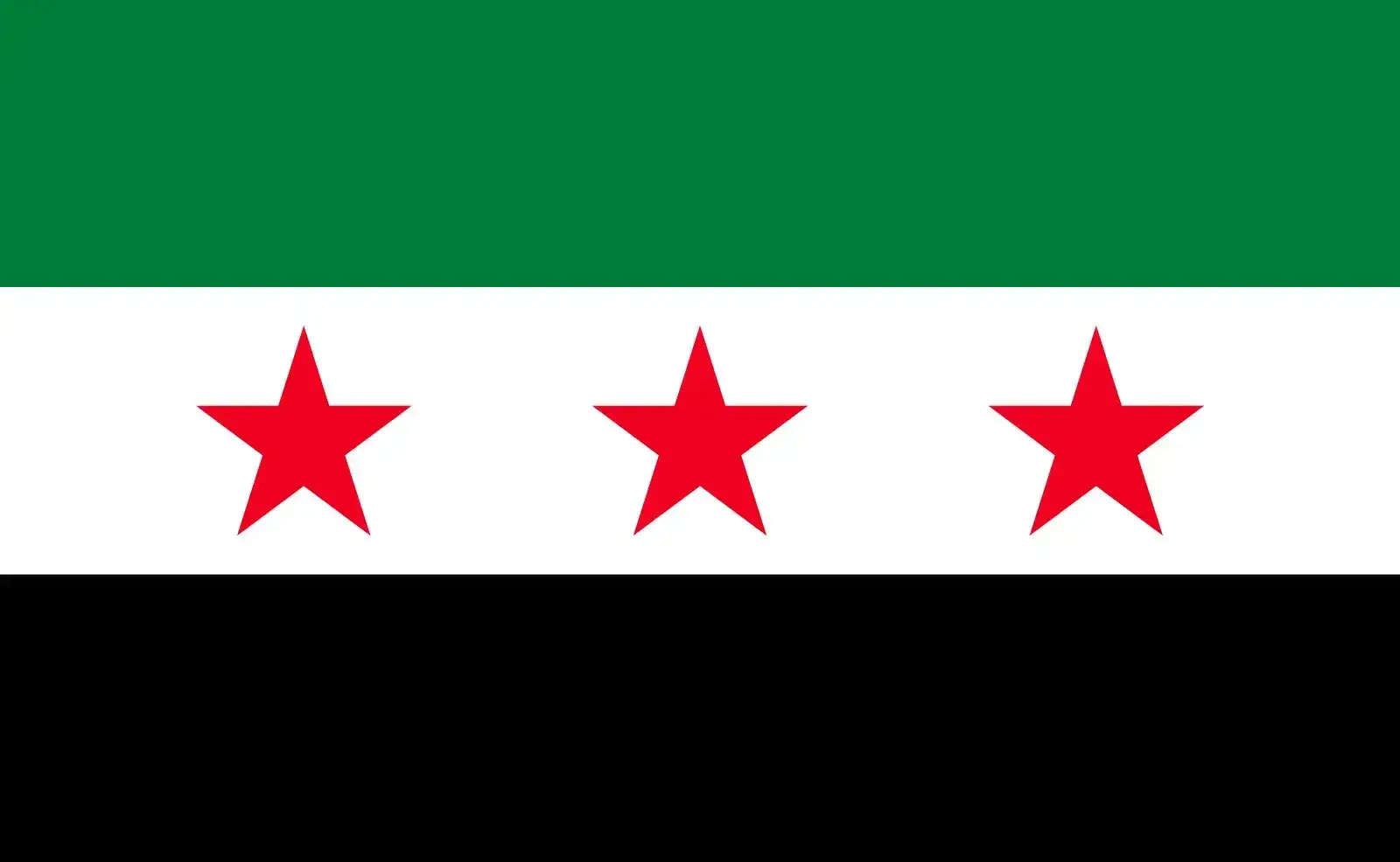 The national flag of Syria